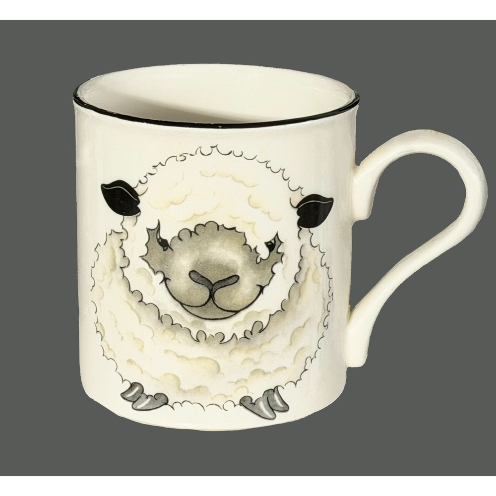 Vintage Arthur Wood England Sheep Front to Back Mug Coffee Cup Ceramic
